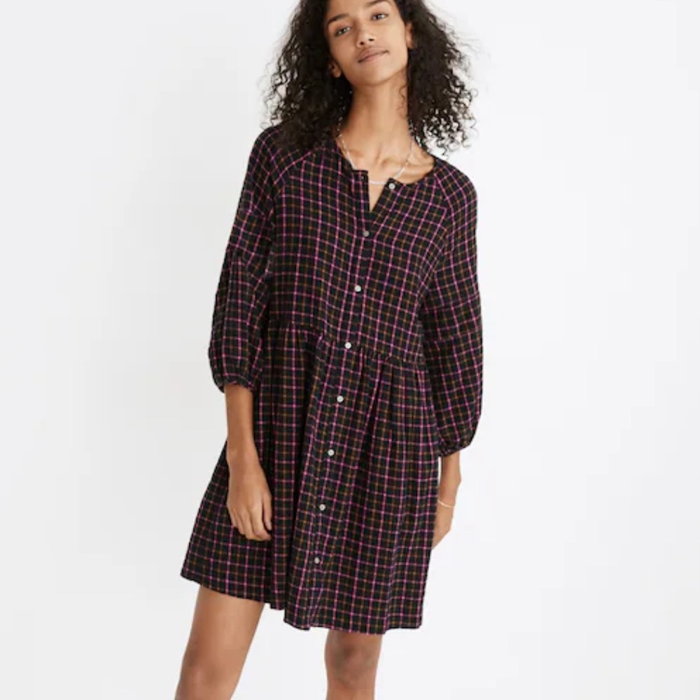 Madewell flannel plaid dress - Picture 2 of 5